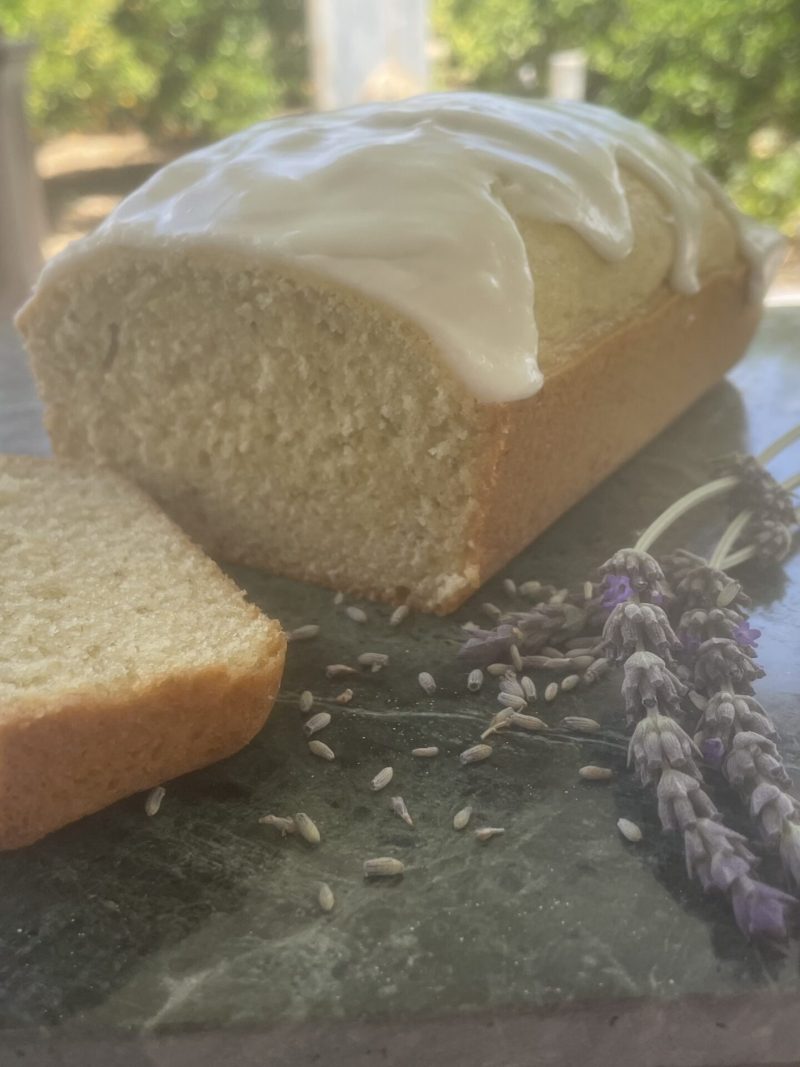 Lavender pound cake